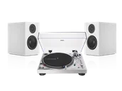 Zestawy stereo - Audio-Technica AT-LP120X-USB (srebrny) + A28 (biały) - miniaturka - grafika 1