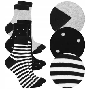 3x Bawełniane Skarpety Skarpetki Krótkie 3/4 DAMSKIE 3 Pary MORAJ r. 35-38 - Skarpetki damskie - miniaturka - grafika 1