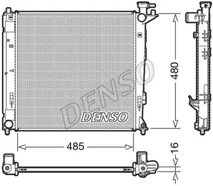 Chłodnica, układ chłodzenia silnika Denso DRM41008 - Układ chłodzenia - akcesoria - miniaturka - grafika 1