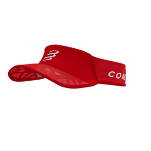 COMPRESSPORT Daszek biegowy SPIDERWEB ULTRALIGHT VISOR red - Czapki i chusty sportowe damskie - miniaturka - grafika 1