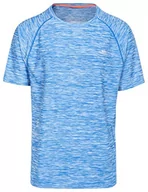 Koszulki męskie - Trespass T-shirt męski Quick Dry Bright Blue Marl S MATOTSN10001_BUMS - miniaturka - grafika 1