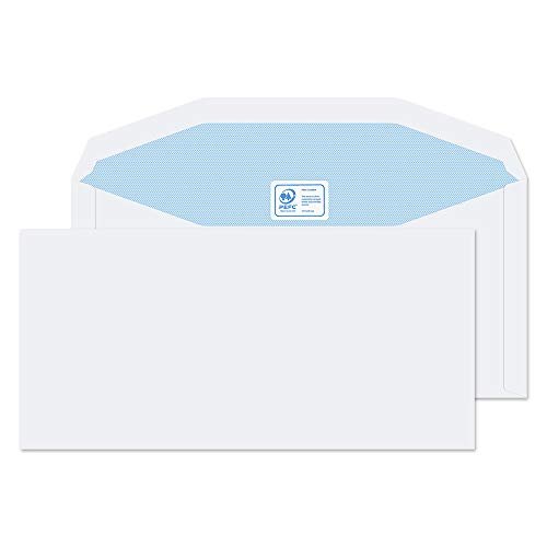Blake Everyday 114 X 235 Mm 90 gsm Portfel Wysyłkowy Gumowane 3903 Biały Pakiet 500