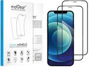 Etui i futerały do telefonów - 2 szt. | moVear flexible - Pancerne szkło hybrydowe do Apple iPhone 12 Pro / 12 (6.1") na Cały Ekran | Premium, fullGlue, 8H+ - miniaturka - grafika 1
