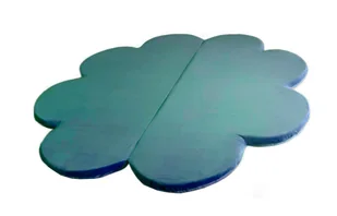 Małpiszon, mata do zabawy Koniczynka - turkusowa - Maty edukacyjne - miniaturka - grafika 1