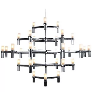 KKS Modernistyczna LAMPA wisząca KKST-8043-30 CHROME metalowa OPRAWA designerski zwis chrom KKST-8043-30 CHROME - Lampy sufitowe - miniaturka - grafika 1