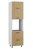 Meble kuchenne - Bari Słupek Pod Zabudowę Piekarnika Dps2-60-220 Hk-Xs Modern Dąb Kamienny - miniaturka - grafika 1