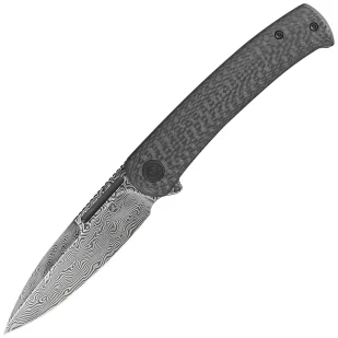 Nóż składany Civivi Caetus Twill Carbon Fiber, Black Hand Rubbed Damascus (C21025C-DS1) - Noże - miniaturka - grafika 1