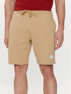 Spodenki męskie - The North Face Szorty sportowe Graphic NF0A3S4F Beżowy Regular Fit - miniaturka - grafika 1