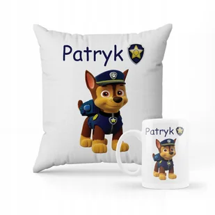ZESTAW PODUSZKA + KUBEK PSI PATROL CHASE PIESEK PREZENT + IMIĘ - Gadżety dla niej i dla niego ZESTAW PODUSZKA + KUBEK PSI PATROL CHASE PIESEK PREZENT + IMIĘ - Gadżety dla niej i dla niego - miniaturka - grafika 1