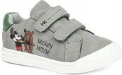 Buty dla dziewczynek - WOJTYŁKO buty dziecięce trzewiki RZEPY rozmiar 28 SZARE Mickey Mouse WIOSNA - miniaturka - grafika 1