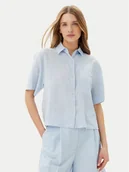 Koszule damskie - Tommy Hilfiger Koszula WW0WW44720 Błękitny Relaxed Fit - miniaturka - grafika 1