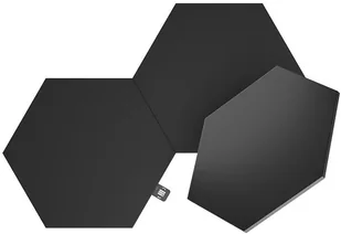 Nanoleaf Shapes Hexagons Expansion Pack - dodatkowe panele świetlne 3 panele świetlne black - Systemy inteligentnych domów - miniaturka - grafika 1