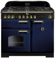 Kuchenki gazowo-elektryczne - Falcon Classic Deluxe 100 Niebieski regal mosiądz - miniaturka - grafika 1