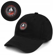 Czapki i chusty sportowe męskie - CZAPKA z Daszkiem Męska Bejsbolówka Bawełniana Modna CZARNA Pako Jeans - miniaturka - grafika 1