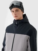 Kurtki narciarskie - Kurtka narciarska membrana 5000 męska 4F 4FWAW24TTJAM579-27S Szary - miniaturka - grafika 1