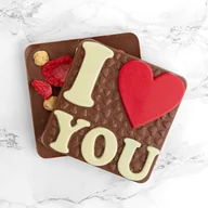 Czekolada - Czekolada z napisem 'I love You' - czekolada mleczna - miniaturka - grafika 1