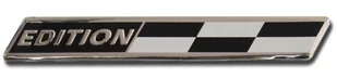 EMBLEMAT NAKLEJKA WLEP NA AUTO SAMOCHÓD  WLEPKA ALUMINIOWA WYPUKŁA EDITION  12 x 1,3cm 2/33253 - Akcesoria motoryzacyjne - miniaturka - grafika 1