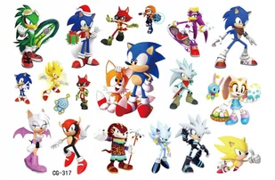 Tatuaże dla Dzieci Sonic (1 szt) nr 1 - Zabawki kreatywne - miniaturka - grafika 1