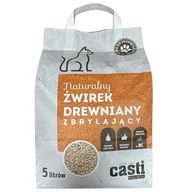 Żwirek dla kotów - Żwirek drewniany zbrylający zapach naturalny 5 l Casti - miniaturka - grafika 1
