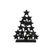 Ozdoby bożonarodzeniowe - Figurka drewniana choinka 32 x 41 cm czarna - miniaturka - grafika 1