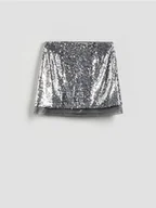 Spódnice - Reserved - Błyszcząca spódnica - srebrny - miniaturka - grafika 1