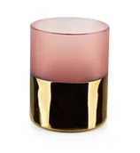 Świeczniki - Lumarko Lumarko Świecznik Śr.10xh:12,5cm Rita Pink HTID1070 Mondex - miniaturka - grafika 1