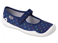 Buty dla dziewczynek - Kapcie dziecięce dziewczęce baleriny domowe na rzepy Befado 114Y490 -36 - miniaturka - grafika 1