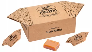 Krówki Ciągutki Słony Karmel W Pudełku Krówka 300G - Cukierki - miniaturka - grafika 1