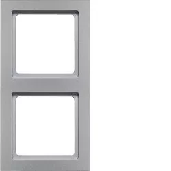 Berker Q3 aluminium ramka 2 B_10126094 - Klawisze i ramki - miniaturka - grafika 1