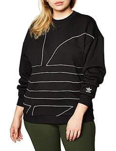 adidas damskie spodnie sportowe z logo Lrg czarny/biały 50W - Spodnie damskie - miniaturka - grafika 1