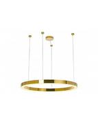 Lampy sufitowe - Lampa Wisząca Lampa Metalowa Chrom Gold LED 110 cm - miniaturka - grafika 1