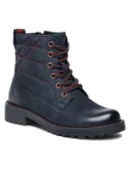 Botki damskie - Lasocki Trapery WI16-GIRO-02 Granatowy - miniaturka - grafika 1