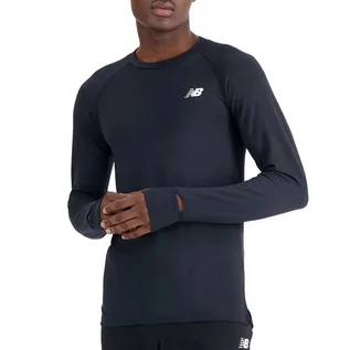 Koszulki sportowe męskie - Koszulka New Balance MT33284BK - czarna - grafika 1