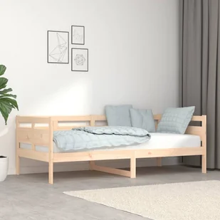 Lumarko Łóżko dzienne, lite drewno sosnowe, 90x190 cm - Łóżka - miniaturka - grafika 1