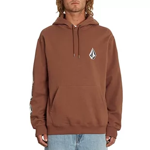 Volcom Męska bluza z kapturem Iconic Stone Po Mokka, S, Mokka, S - Bluzy męskie - miniaturka - grafika 1