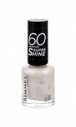 Lakiery do paznokci - Rimmel London London 60 Seconds Super Shine lakier do paznokci 8 ml dla kobiet 730 Silver Bullet - miniaturka - grafika 1