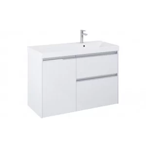 ROCA A852064806 Zestaw meblowy unik GAP PRO 100 cm + cargo, wersja prawa Biały połysk - Szafki łazienkowe - miniaturka - grafika 1