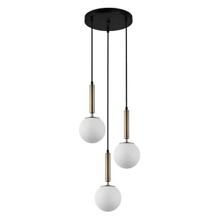 Lampa wisząca RAVENA PND-2324-3A GD+OPAL Italux - Lampy sufitowe - miniaturka - grafika 1
