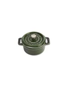 Garnki - Staub Garnek Żeliwny Cocotte 10 cm Zielony 40509-804-0 - miniaturka - grafika 1