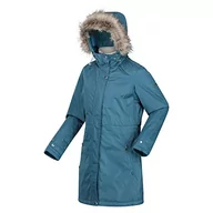 Kurtki damskie - Regatta Damska kurtka Lyanna wodoodporna, oddychająca parka - czarna - miniaturka - grafika 1