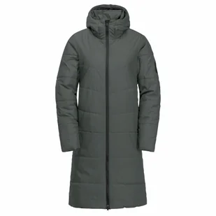 Damski płaszcz ocieplany Jack Wolfskin DEUTZER COAT W slate green - XXL - Płaszcze damskie - miniaturka - grafika 1