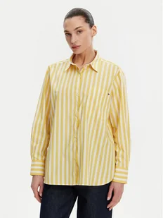 Tommy Hilfiger Koszula WW0WW45612 Żółty Relaxed Fit - Koszule damskie - miniaturka - grafika 1