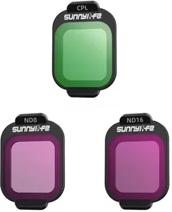 ZESTAW FILTRÓW DO DJI FLIP POLARYZACYJNY CPL + SZARY NATURALNY DENSITY ND8 ND16 - Akcesoria do drona - miniaturka - grafika 1