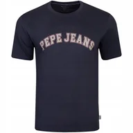 Koszulki męskie - PEPE JEANS KOSZULKA MĘSKA T-SHIRT CLEMENT GRAFITOWA r.M - miniaturka - grafika 1