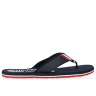 Klapki i japonki męskie - Japonki Tommy Hilfiger RWB Padded Beach Sandal FM0FM05137-DW5 - granatowe - miniaturka - grafika 1