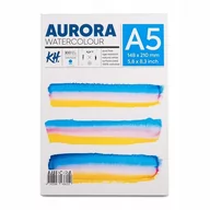 Podobrazia, bloki, papiery - Blok do akwareli AURORA Cold Pressed 300g/m2 A5 - miniaturka - grafika 1
