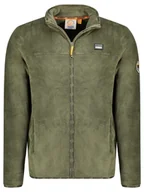 Odzież trekkingowa męska - Geographical Norway Kurtka polarowa "Timple" w kolorze khaki - miniaturka - grafika 1