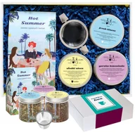 Zestawy upominkowe - Gotowy zestaw prezentowy „HOT SUMMER“ herbaty PREMIUM 10szt. herbata owocowa rooibos ziołowa zaparzacz prezent upominek na letnią okazję dla faceta .. - miniaturka - grafika 1