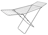 Suszarki na ubrania - Srebrna rozkładana suszarka na pranie N0-R93 - miniaturka - grafika 1