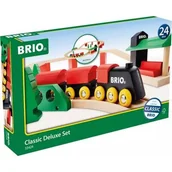 Pociągi dla dzieci - BRIO zestaw kolejowy Deluxe Classic - miniaturka - grafika 1